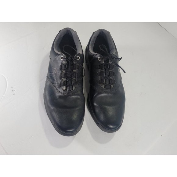 Footjoy‎ Greenjoys Golf Shoes Men's Size 11 Black Leather Cleat 45538 - Picture 6 of 7